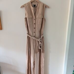 Ann Taylor Jumpsuit Petite, Tan